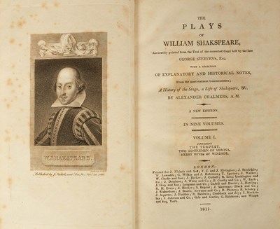 Lot 934 - Shakespeare (W) The Plays of William Shakespear