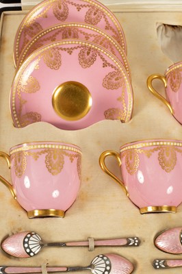 Lot 319 - A Royal Worcester part coffee service