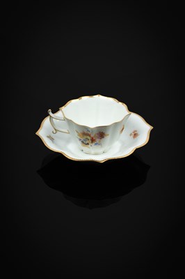 Lot 793 - A Meissen cup and saucer