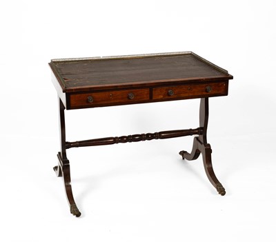 Lot 641 - A Regency rosewood writing table