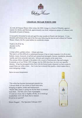 Lot 464 - Chateau Musar white