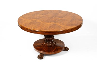 Lot 585 - A Victorian rosewood circular table