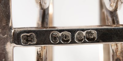 Lot 7 - Two Georgian silver toast racks