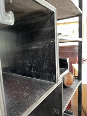 Lot 69 - A Chinese rosewood set of display shelves