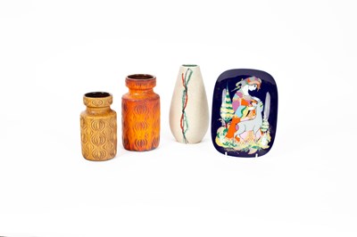 Lot 220 - Three German pottery vases