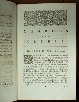 Lot 40 - Christ's Hospital Charges and orders for the several officers of Christ's-Hospital