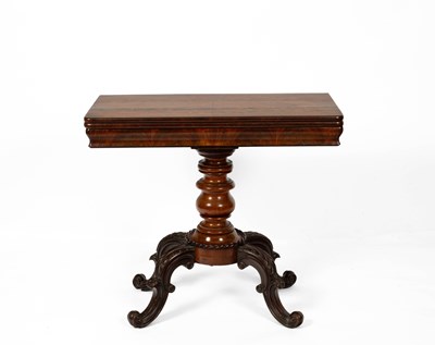 Lot 688 - A Victorian mahogany card table