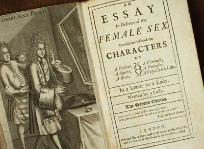 Lot 42 - Women's Rights [Drake (Judith)] An Essay in Defence of the Female Sex