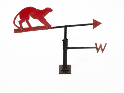 Lot 5 - A painted metal weathervane