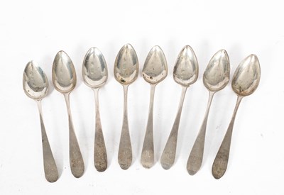 Lot 435 - Eight Scottish silver teaspoons