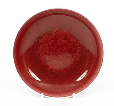 Lot 575 - A Chinese copper-red dish