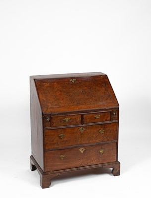 Lot 280 - A George II yew wood and burr yew bureau