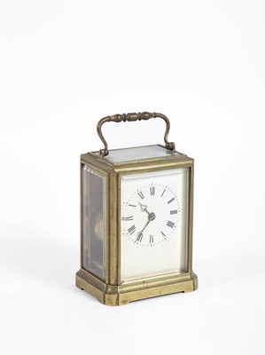 Lot 700 - A brass cased carriage clock