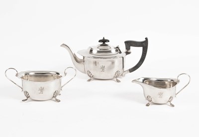 Lot 325 - A three-piece silver tea set