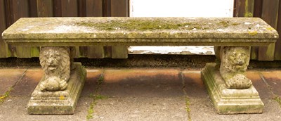 Lot 553 - A rectangular stone bench