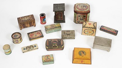 Lot 730 - Assorted advertising tin boxes