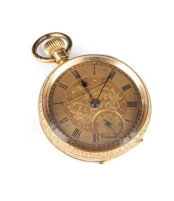 Lot 337 - A lady’s 18k gold pocket watch