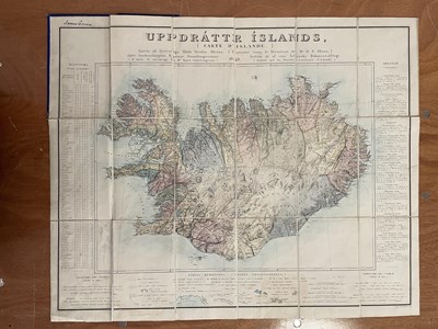 Lot 1040 - Olsen (Olaf Nicolas) Uppdrattr Islands