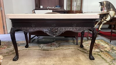 Lot 460 - A George II style Irish mahogany console table