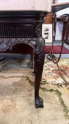 Lot 460 - A George II style Irish mahogany console table