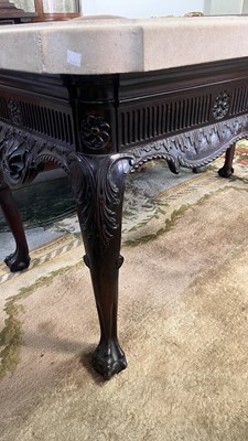 Lot 460 - A George II style Irish mahogany console table