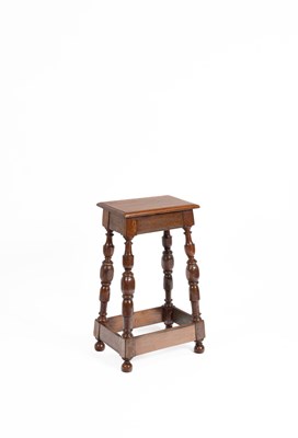 Lot 360 - A 19th Century oak jointed pedestal stand