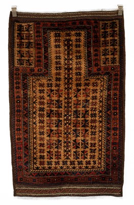 Lot 611 - A Belouch prayer rug