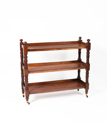 Lot 478 - A late Victorian mahogany three-tier buffet