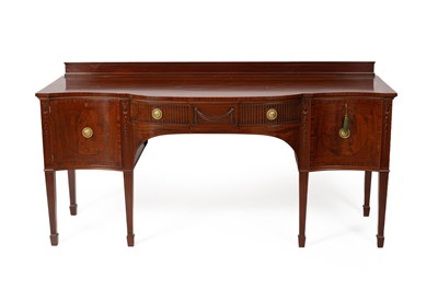 Lot 559 - A 19th Century flame mahogany sideboard  by Cowtain & Sons Ltd.