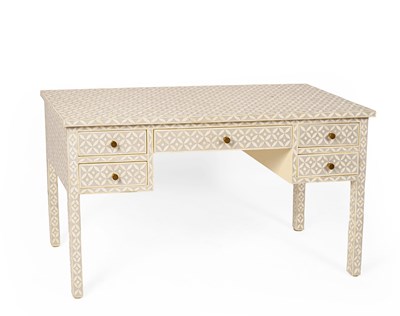 Lot 564 - A modern bone inlay desk