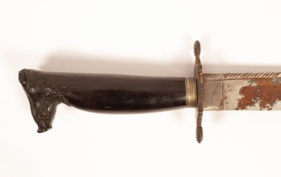 Lot 155 - A brass handled sword