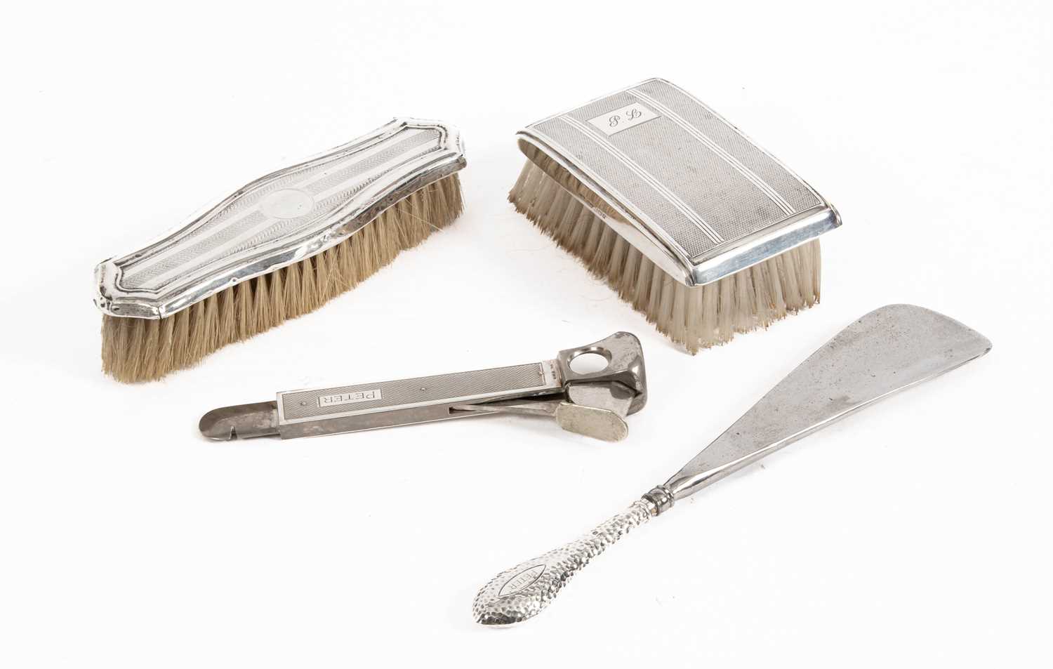 Lot 311 - A silver cigar cutter