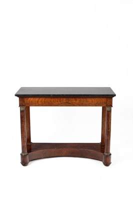 Lot 539 - An Empire mahogany console table