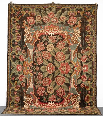 Lot 607 - A Bessarabian style floral kilim