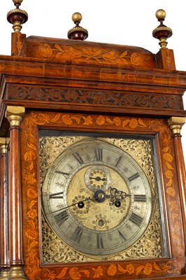 Lot 443 - A late 17th Century Scottish walnut and marquetry eight-day longcase clock