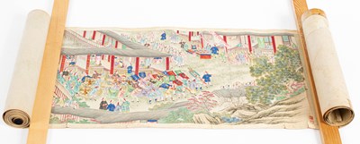 Lot 599 - A Chinese scroll painting