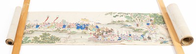 Lot 599 - A Chinese scroll painting