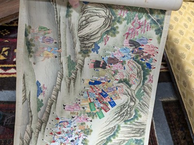 Lot 599 - A Chinese scroll painting