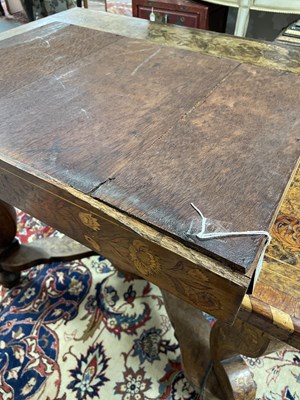 Lot 481 - An 18th Century Dutch walnut and marquetry centre table