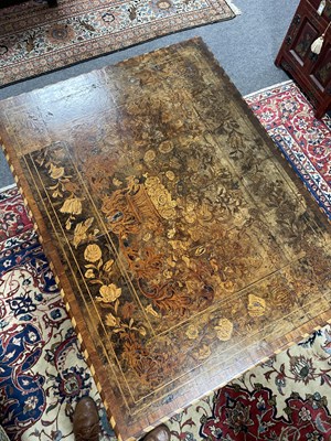 Lot 481 - An 18th Century Dutch walnut and marquetry centre table