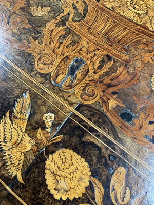 Lot 481 - An 18th Century Dutch walnut and marquetry centre table