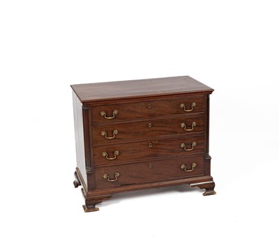 Lot 482 - A late 18th Century Chippendale period mahogany dressing chest
