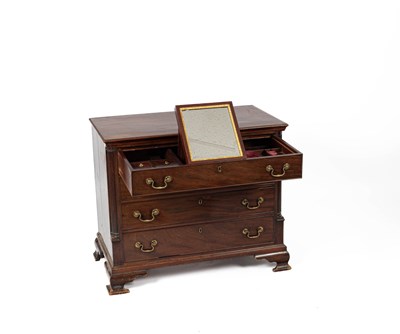 Lot 482 - A late 18th Century Chippendale period mahogany dressing chest