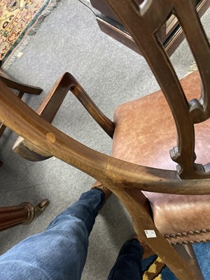 Lot 484 - Ten late 18th Century style mahogany dining chairs