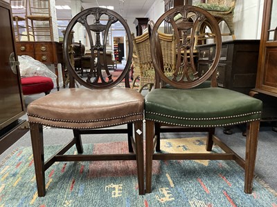 Lot 484 - Ten late 18th Century style mahogany dining chairs