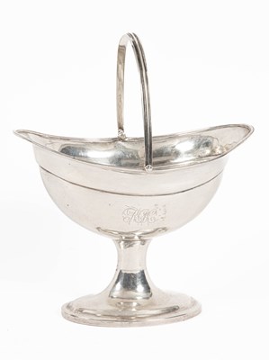 Lot 405 - A George III Irish silver swing-handled basket