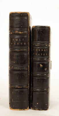 Lot 762 - Decorative bindings: A Holy Bible and Book of Common prayer