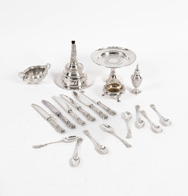 Lot 340 - A small quantity of silver and plate