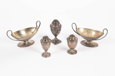 Lot 119 - A pair of George III silver salts