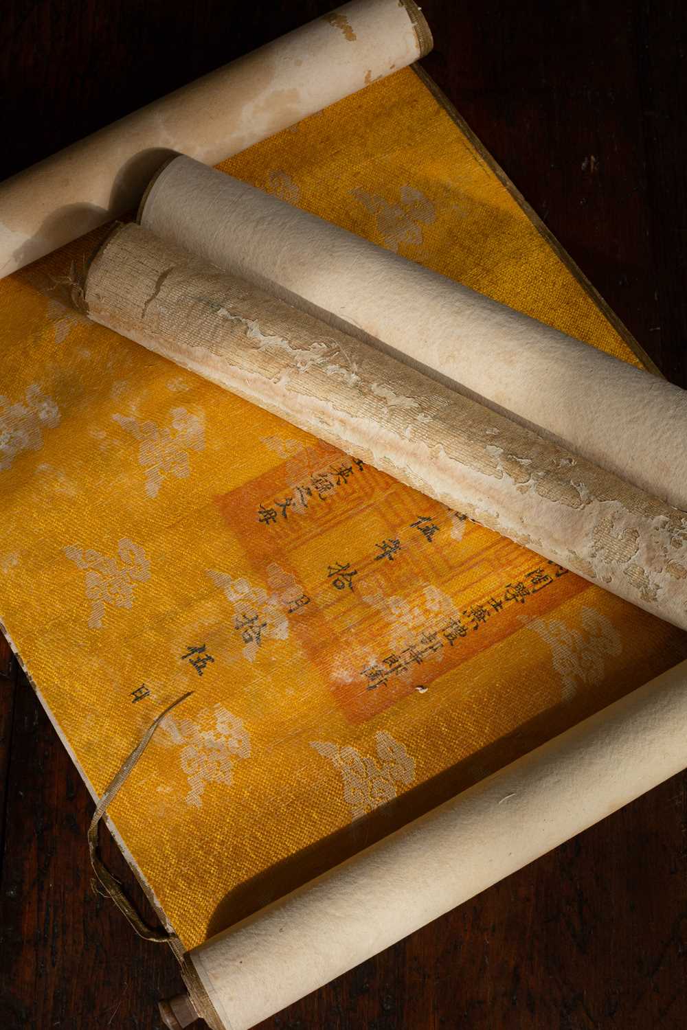 Lot 71 - A Chinese Imperial Edict scroll, Daoguang Period (1821-1850)